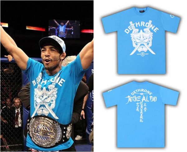 CAMISETA DETHRONE JOSÉ ALDO AZUL